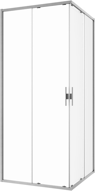 ALLEN BRAU 3.32017.BA PRIORITY S EASY CLEAN,OPTIWHITE 6мм,1000х1000х2000мм, браш алюм (374349)