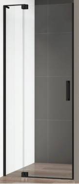Cezares Slider (SLIDER-B-1-70/80-BR-NERO) профиль черный/стекло бронзовое