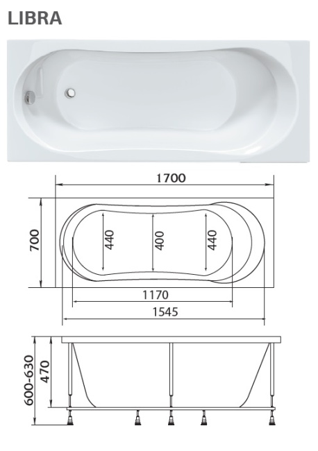 1Marka "LIBRA" 170х70 1Marka "LIBRA" 170х70
