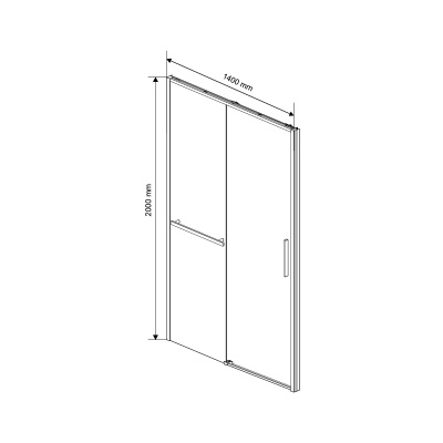 Vincea Slim Soft VDS-1SS140CLG, 1400, брашированное золото, стекло прозрачное