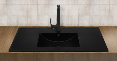 WELTWASSER DEILBACH 7517-100 MT-BL 101,5x39,5 черный матовый