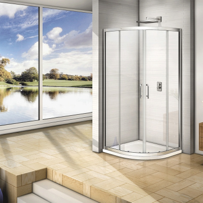 WeltWasser WW300 RS22 90х90 10000003102 профиль Хром стекло прозрачное без поддона