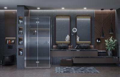 Ambassador Diamond 12011106L 100x100 без поддона