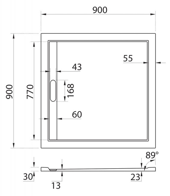 CEZARES TRAY-AS-A-90-30-NERO
