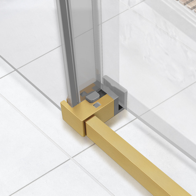 Vincea Slim Soft VDS-1SS140CLG, 1400, брашированное золото, стекло прозрачное
