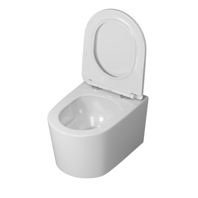 Grossman GR-4499SQ (520х360х365) безободковый,смыв торнадо,белый с тонкой крышкой,микролифт,1 место