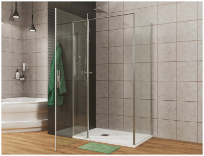 Allen Brau Priority 90x90 3.31001.00 + 3.31016.00 хром без поддона