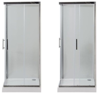 Aquanet Delta Cube NPE1142 90x90, прозрачное стекло без поддона