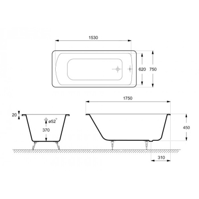 Delice Prestige 175х75 с антискользящим покрытием DLR230611-AS Delice Prestige 175х75 с антискользящим покрытием DLR230611-AS