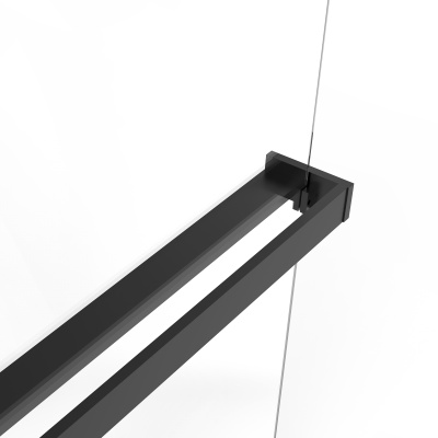 Vincea Walk-In VSW-1HR110CLB, 1100*2000, черный, стекло прозрачное