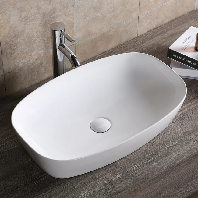 Ceruttispa CR0063 накладная, белая, прямоугольная 600х385х135