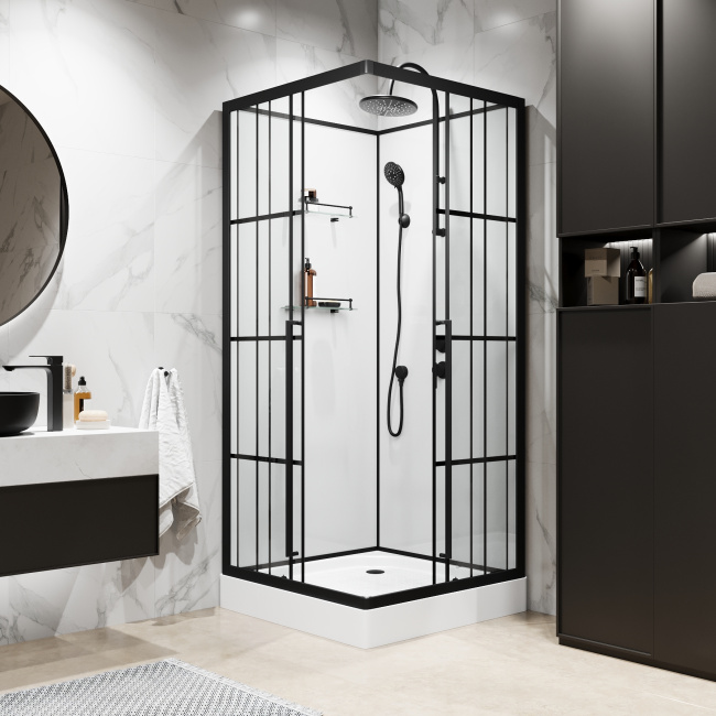Niagara Standart ST90/15QR/KL/BKT (900х900х2250) 3 места