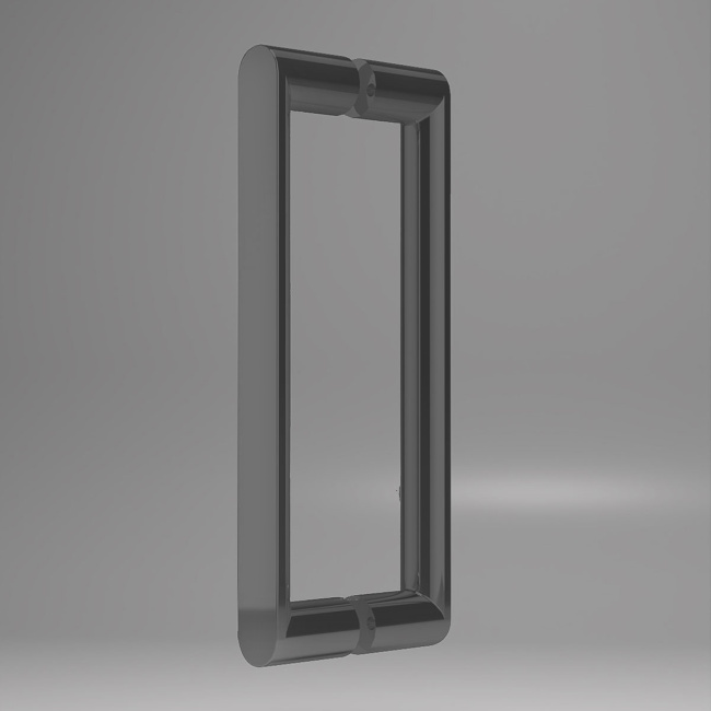 Vincea Dice VSR-4D8011CLGM, 1100*800, вороненая сталь, стекло прозрачное