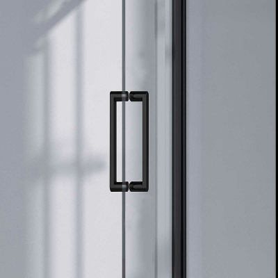 Vincea Como-N 140x90 VSR-4CN9014CLB профиль Черный стекло прозрачное без поддона