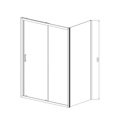 Vincea Alpha VSR-3AL8011CLG, 1100*800, брашированное золото, стекло прозрачное