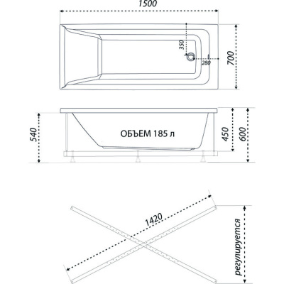 1ACreal Тори 150 с каркасом (Щ0000044549)