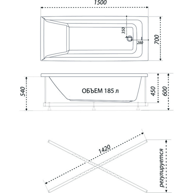 1ACreal Тори 150 с каркасом (Щ0000044549)