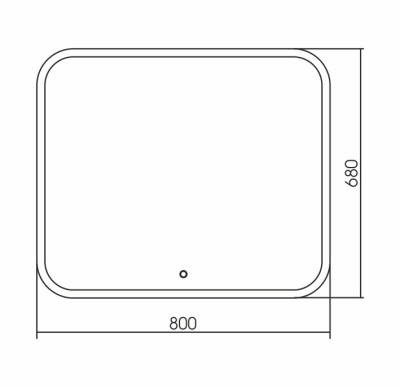 Grossman Comfort 680680 80x68 с LED подсветкой