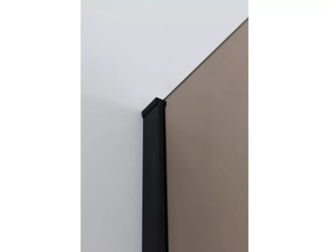 Cezares Slider (SLIDER-B-1-70/80-BR-NERO) профиль черный/стекло бронзовое