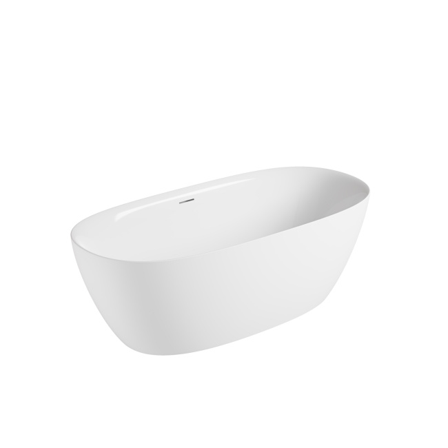 Vincea VBT-708-1600, 1600*800*585, цвет белый, щелевой перелив, слив белый