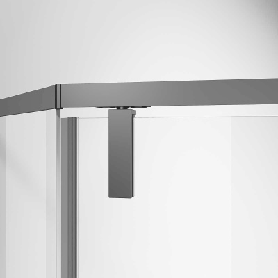 Vincea Slim-N VSP-4SN900CLGM, 900*900, вороненая сталь, стекло прозрачное