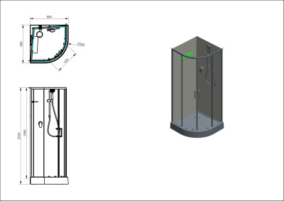 Aquanet Passion EVO 80x80 R White