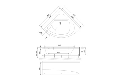 Royal Bath ROJO RB375201 150x150x65