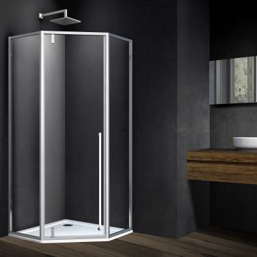Vincea Penta VSP-3P900CL, 900x900, хром, стекло прозрачное без поддона