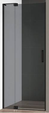 Cezares Slider (SLIDER-B-1-70/80-GRIGIO-NERO) профиль черный/стекло серое