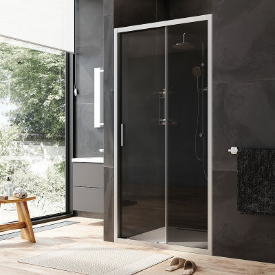 AM.PM Gem Solo 100 W90G-100-1-195MG профиль Хром матовый стекло тонированное-прозрачное