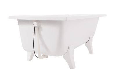 Aqua de Marco Malta белая с каменными ножками 160x78x62 см Aqua de Marco Malta белая с каменными ножками 160x78x62 см