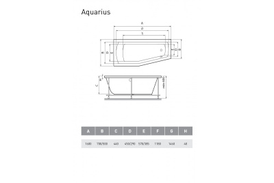 Relisan Aquarius 170 Левая угловая
