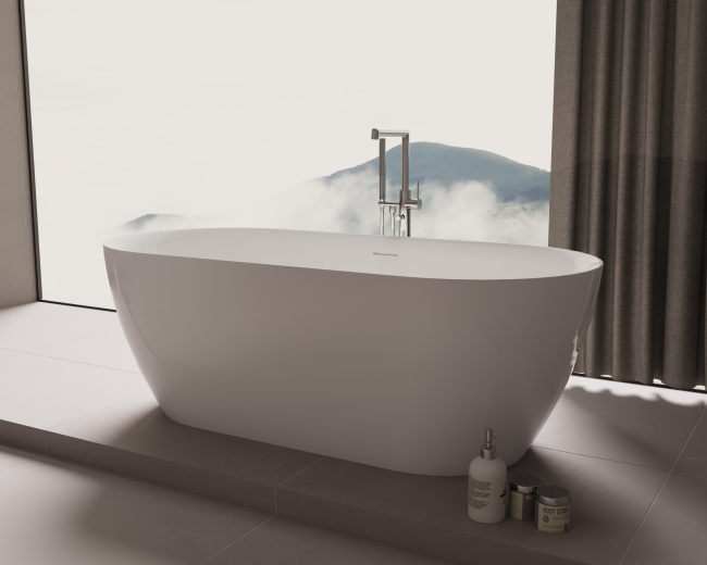 Vincea VBT-705-1800, 1800*800*585, цвет белый, щелевой перелив, слив белый