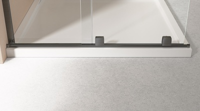 Vincea Walk-In VSW-4WSL120CLGM-L, левая, 1200*2000, вороненая сталь, стекло прозрачное