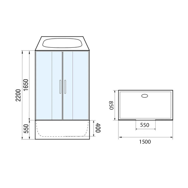 WeltWasser WW500 Emmer 150/85/55-2 150х85 10000004659 WeltWasser WW500 Emmer 150/85/55-2 150х85 10000004659