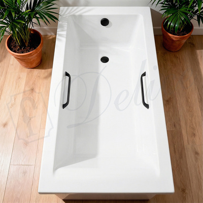 Delice Diapason 155х70 матовая с черными ручками DLR330067RB-M