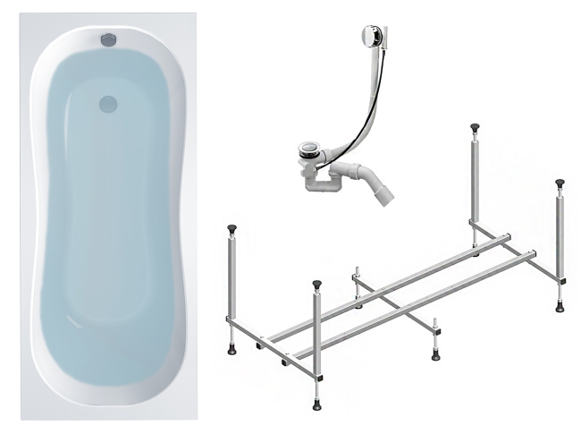 Timo INKA 170x70 (в комплекте слив, каркас) Timo INKA 170x70 (в комплекте слив, каркас)