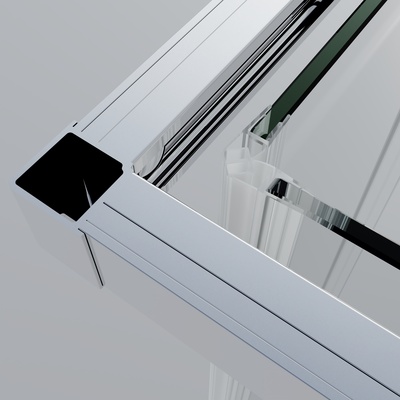 Vincea Soft 2 VSS-3SO2800CL, 800*800, хром, стекло прозрачное