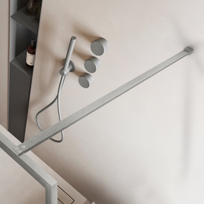 Vincea Walk-In VSW-1HP110FLBN, 1100*2000, брашированный никель, стекло рифленое