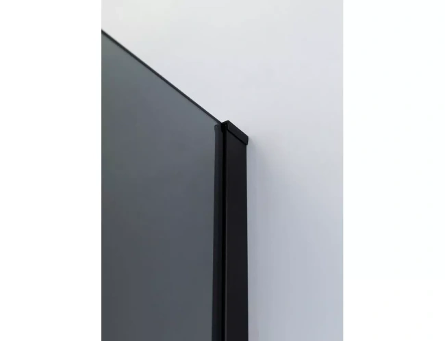 Cezares Slider (SLIDER-B-1-70/80-GRIGIO-NERO) профиль черный/стекло серое