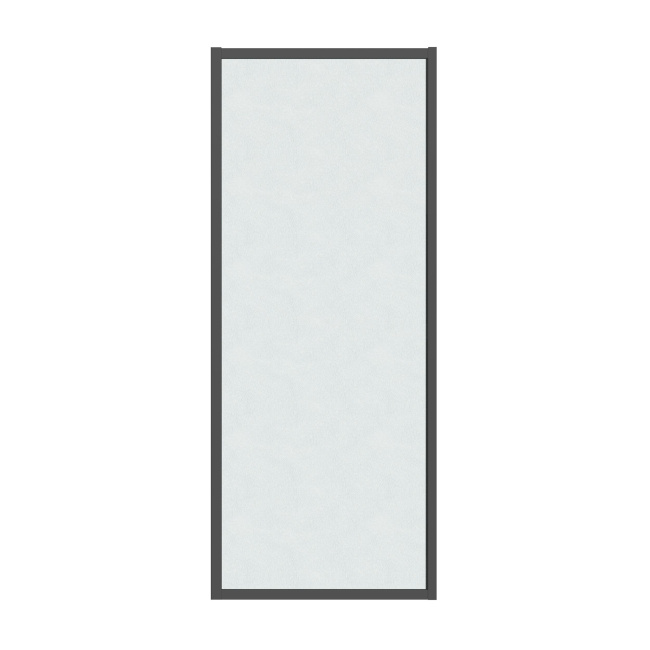 Grossman Style 200.K33.05.100.21.02 (100х195) черный матовый,стекло шиншилла, 1 место