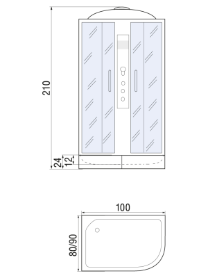 River DUNAY 100/80/24 MT R с поддоном