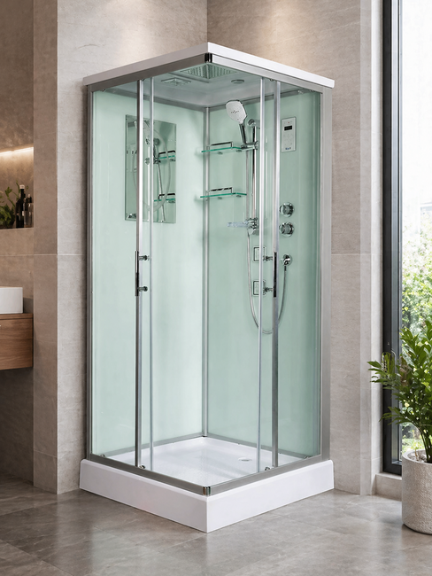 WeltWasser WW500 LAINE XL 804 с поддоном 80x80x227 см