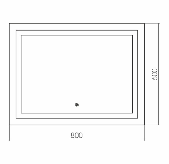 Grossman Pragma 480600 80x60 с LED подсветкой
