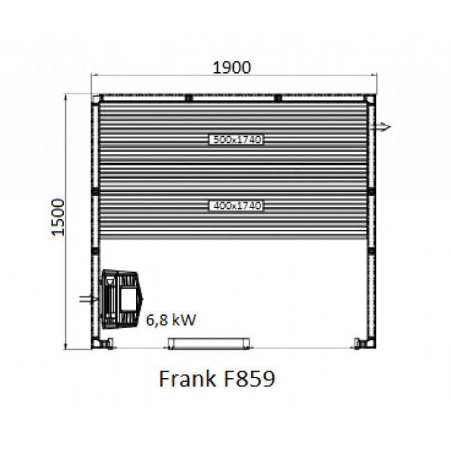 Frank F 851 (210x150x210) Кедр Экстра