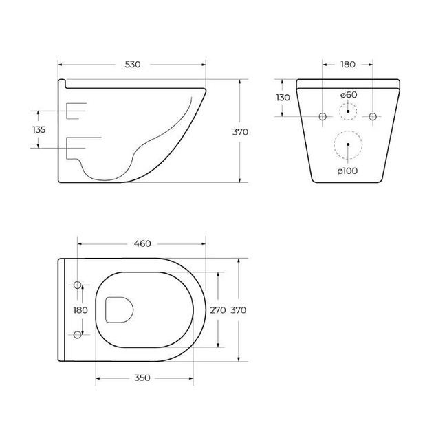 BelBagno SENSO-TOR BB017CH-TOR/SC безободковый с сиденьем и смывом TORNADO (чаша)