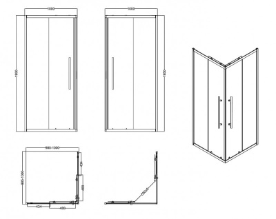 ESBANO ESF-100KV-GM (без поддона)