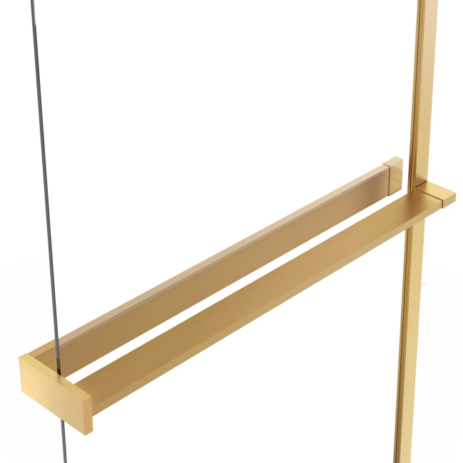 Vincea Walk-In VSW-1HR110CLG, 1100*2000, матовый золотой, стекло прозрачное