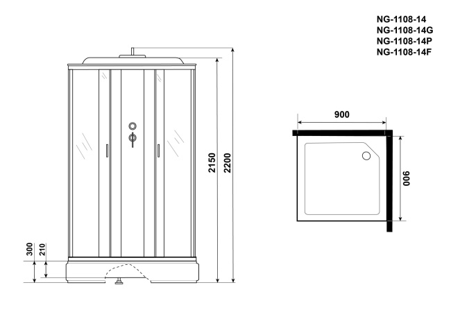 Niagara Classic NG-1108-14P 90x90