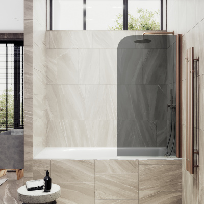 MaybahGlass поворотная на монопетле, 6 мм, Стекло Графит, 40x140 (MGV-603-2)